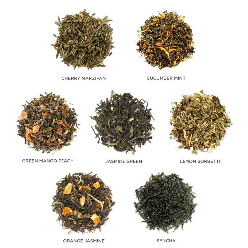  [아마존 핫딜] [아마존핫딜]Tea Forte Single Steeps Loose Leaf Tea Chest, 28 Different Single Serve Pouches, Green Tea