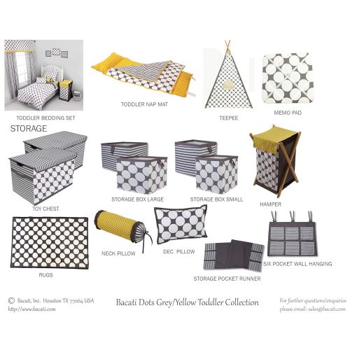  Bacati StripesDots 10-Piece Nursery-in-A-Bag Crib Bedding Set with Long Rail Guard, BlackWhite