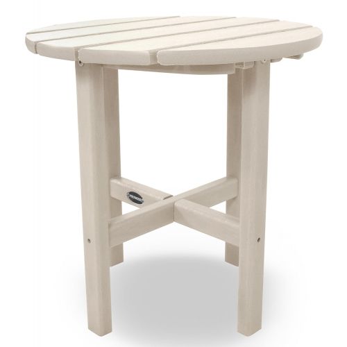  POLYWOOD RST18WH Round 18 Side Table, White