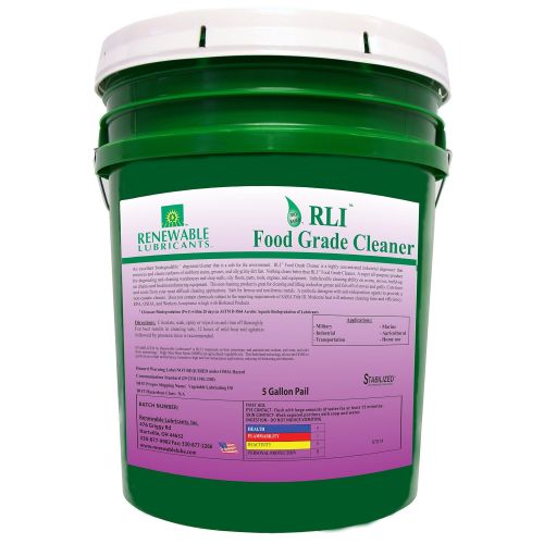  Renewable Lubricants Food Grade Cleaner, 5 Gallon Pail