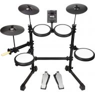 [아마존 핫딜] [아마존핫딜]RockJam Mesh Head Kit, Eight Piece Electronic Drum Kit with Mesh Head, Easy Assemble Rack and Drum Module including 30 Kits, USB and Midi connectivity