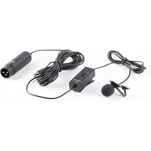  Movo LVM-XLR1 Self-Powered XLR Omnidirectional Lavalier Microphone for Mixers, Recorders, Camcorders & More