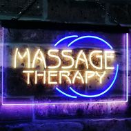 ADVPRO Massage Therapy Business Display Dual Color LED Neon Sign Blue & Yellow 16 x 12 st6s43-i0315-by