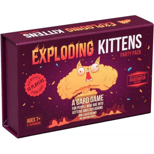 [아마존베스트]Exploding Kittens Party Pack Game - Play Exploding Kittens with up to 10 Players!