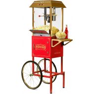 Nostalgia CCP1000RED Vintage 10-Ounce Commercial Popcorn Cart - 59 Inches Tall