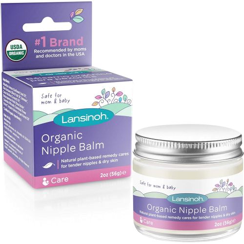 란시노 Lansinoh Organic Nipple Cream for Breastfeeding, 2 Ounces
