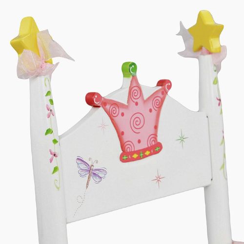  Fantasy Fields Bouquet Thematic Child Wooden Small Rocking Chair | Imagination Inspiring Hand Crafted & Hand Painted Details Non-Toxic, Lead Free Water-based Paint