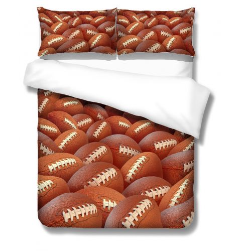 Mangogo American Fantastic Rugby American Football Design,Kids Boys Bedroom Comforter Cover Bedding Set with Pillowcases No Comforter Duvet Cover Sports Themed Bedding Full Size
