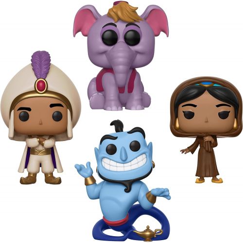 펀코 Funko Disney: Pop! Aladdin Collectors Set - Prince Ali, Jasmine in Disguise W/Chase, Elephant Abu, Genie with Lamp