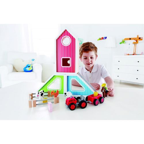  Hape Classic Colorful Barn Wooden Play Set