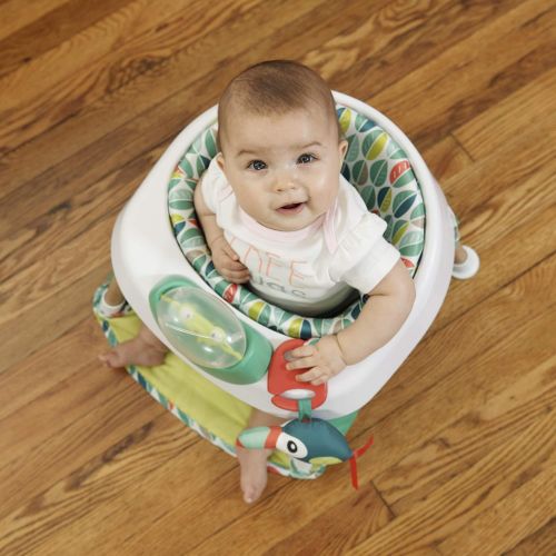 이븐플로 Evenflo Exersaucer Tiny Tropics 2-in-1 Baby Seat and Door Jumper