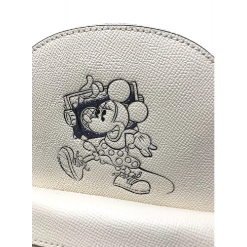  Coach Mini Charle Backpack With Minnie Mouse Motif (Chalk)