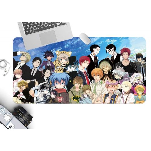  3D Cartoon Characters Collection 662 Japan Anime Game Non-Slip Office Desk Mouse Mat Game AJ WALLPAPER US Angelia (W120cmxH60cm(47x24))