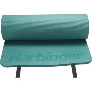 Harbinger Ribbed Durafoam Exercise Mat 58-Inch, Blue