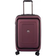 DELSEY Paris Luggage Cruise Lite Hardside 21 Carry on Exp. Spinner with Front Pocket, Black Cherry