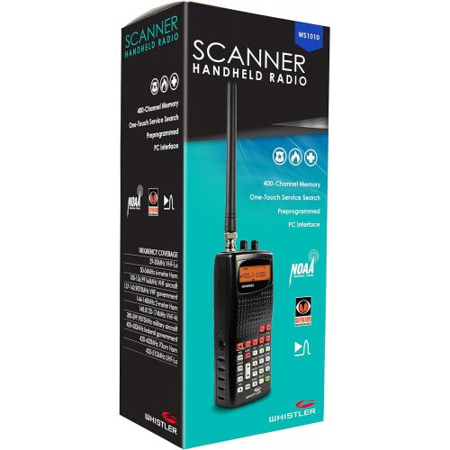  [아마존베스트]Whistler WS1010 Analog Handheld Scanner (Black)