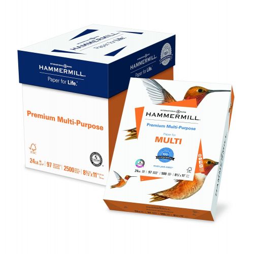 윌슨 Hammermill Paper, Premium Multi-Purpose Poly Wrap, 24 lb, 8.5 x 11, Letter, 97 Bright, (105810)