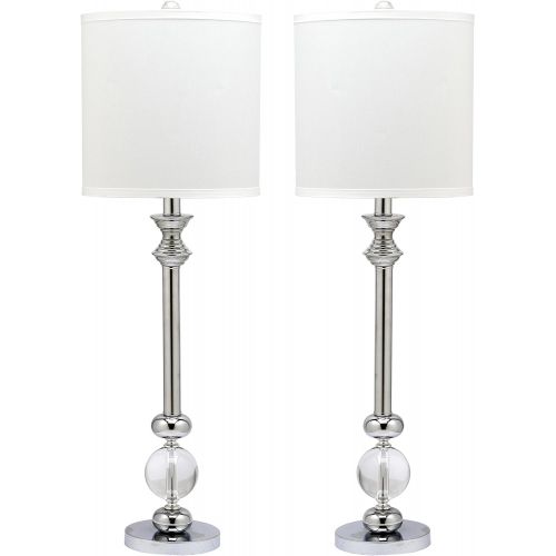  Safavieh Lighting Collection Erica Crystal Candlestick 31-inch Table Lamp (Set of 2)