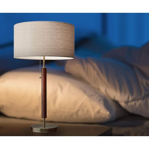  Adesso 3377-15 Floor Lamp Hamilton Floor Lamp, Smart Outlet Compatible, 65.5 x 19 x 18, silver