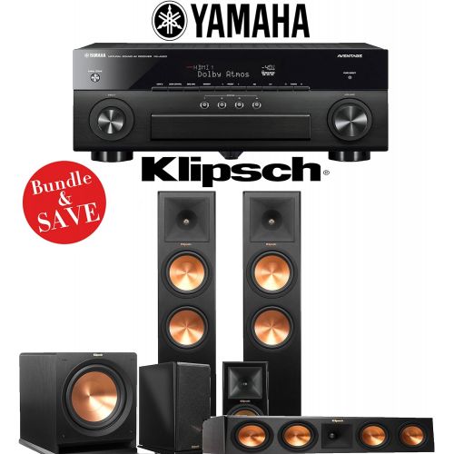 클립쉬 Klipsch RP-280F 5.1-Ch Reference Premiere Home Theater Speaker System with Yamaha AVENTAGE RX-A880 7.2-Channel 4K Network AV Receiver