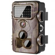 ANCHEER 2018 Updated Trail Game Camera with Night Vision 16MP 120°Wide PIR Angle 1080P 100°FOV 0.4s Trigger Time No Glow Wildlife Camera with 56pcs Infrared LEDs and Time Lapse
