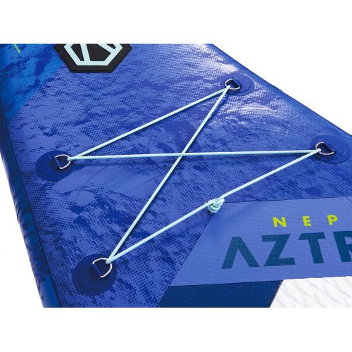  Roc Aztron Neptune Inflatable Stand up Paddle Board Touring 126 Double Chamber & Layer with Adjustable Aluminum Paddle and