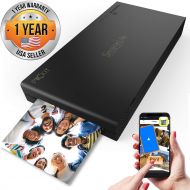 SereneLife Portable Instant Mobile Photo Printer - Wireless Color Picture Printing from Apple iPhone, iPad or Android Smartphone Camera - Mini Compact Pocket Size Easy for Travel -