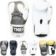 Top King Gloves Color Black White Red Blue Gold Size 8, 10, 12, 14, 16 oz Design Air, Empower, Superstar, and more for Training and Sparring Muay Thai, Boxing, Kickboxing, MMA (Emp