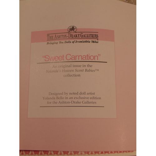  The Ashton-Drake Galleries Sweet Carnation An Original Issue in the YolndasHeaven Scent Baby Collection