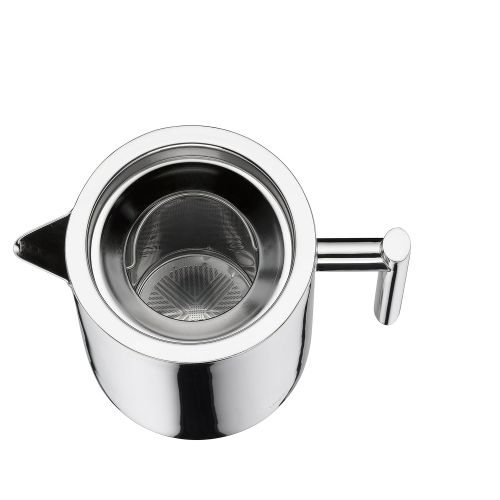  Alfi Teapot with integrated Stainless Steel Strainer, Dishwater Proof, Stainless Steel, Break-resistent, 1.4 Liter, 2109000140