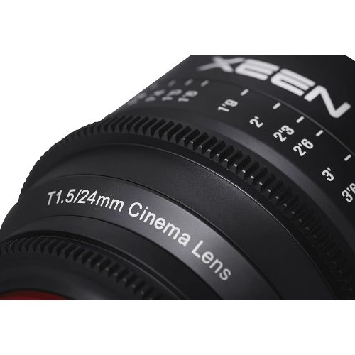  Rokinon Xeen XN24-MFT 24mm T1.5 Professional CINE Lens for Micro Four Thirds Mount