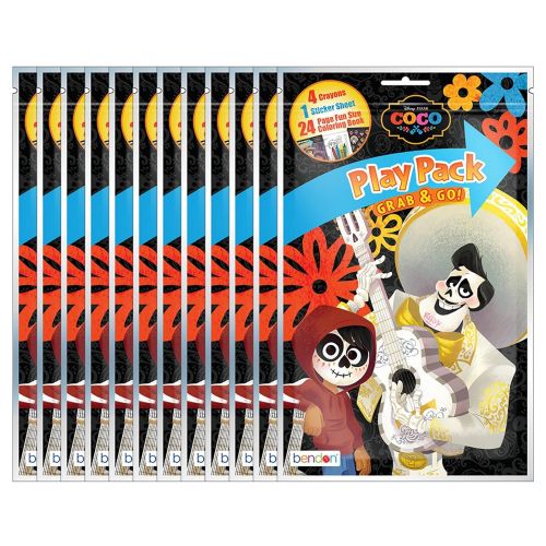  Bendon Disney Pixar Coco Grab and Go Play Packs (Pack of 12)