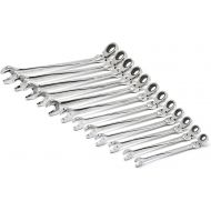 GearWrench 85288 12 Piece Metric X-Beam Flex Head Combination Ratcheting Wrench Set