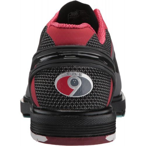  Dexter Mens The 9 HT Wide Bowling Shoes, BlackRedGrey, Size 8.0