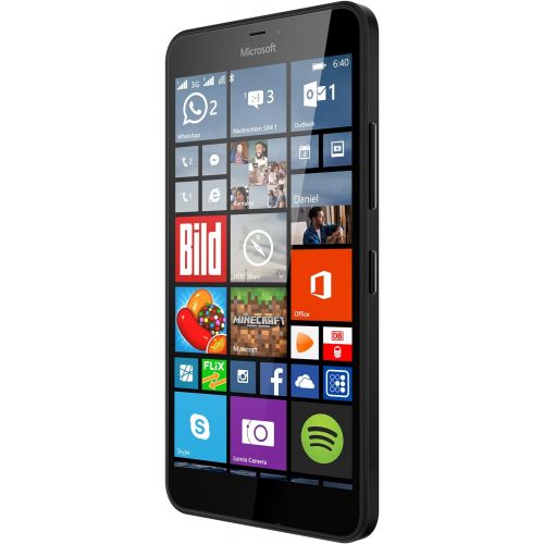  Microsoft Lumia 640 XL 8GB Quad-Core Windows 8.1 Single Sim Smartphone (GSM Unlocked) - Black