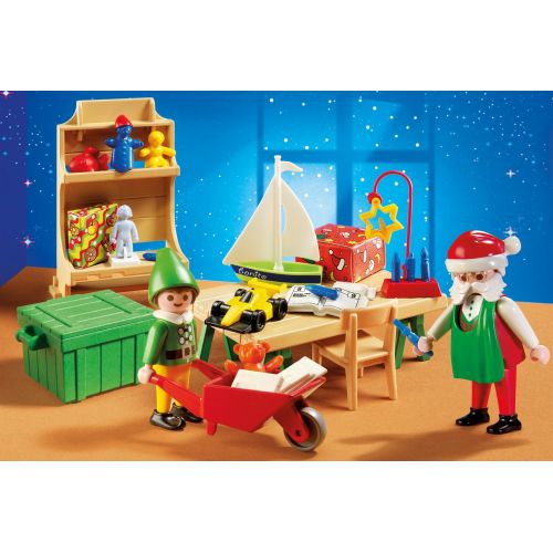 플레이모빌 PLAYMOBIL Santas Workshop Carrying Case Playset