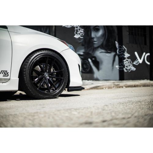  Konig OVERSTEER Gloss Black Wheel with Painted Finish (18 x 8. inches /5 x 114 mm, 45 mm Offset)