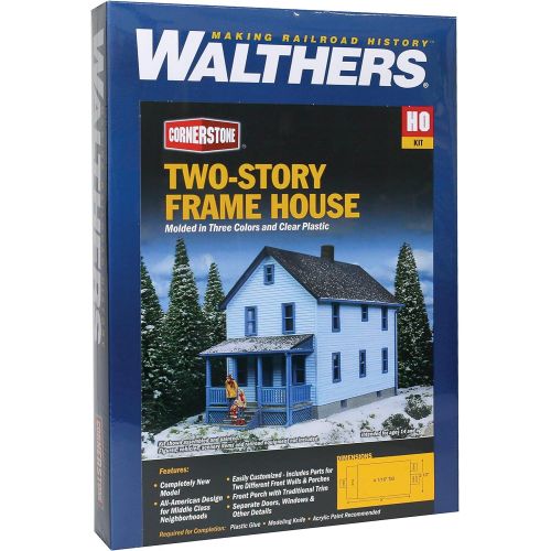  Walthers, Inc. Story Frame House Kit, 116 12.7 X 6.3 X 10.3cm