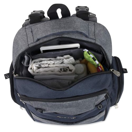 피셔프라이스 Fisher-Price Fastfinder Diaper Bag Backpack (Blue)
