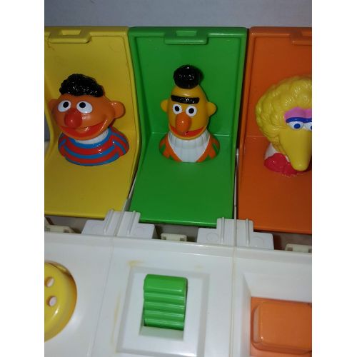  1985 Muppets, Inc. Playskool Muppets Sesame Street POPPIN PALS with Ernie & Bert, Big Bird, Cookie Monster & Oscar The Grouch