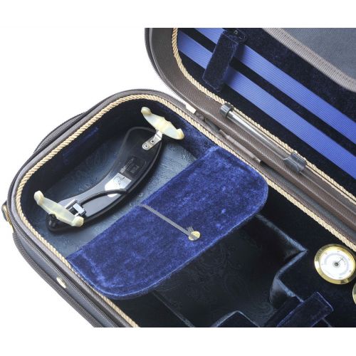  ADM 4/4 Full Size Professional Deluxe Violin Case, Silk Interior