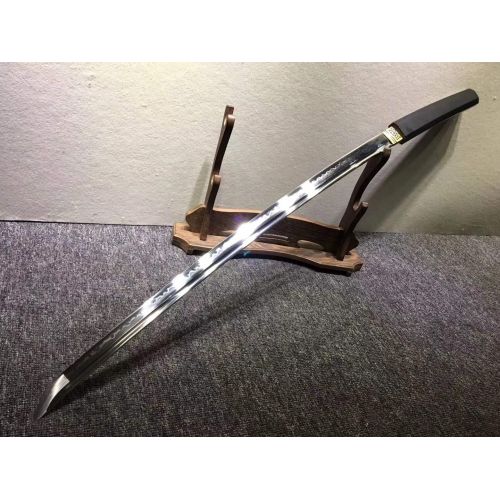  Dragon Samurai Sword Katana,Hand Forged,High Carbon Steel Burn Blade,Black Paint Scabbard,Sharp