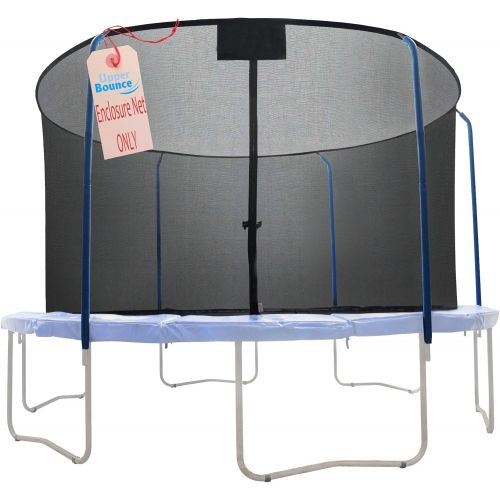  Upper Bounce Trampoline Replacement Net, Fits For 15 Round Frames, Using 5 Curved Poles With Top Ring Enclosure System -NET ONLY