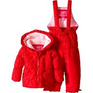 Weatherproof Baby Girls Heart-Quilted Puffer Coat and Snowsuit
