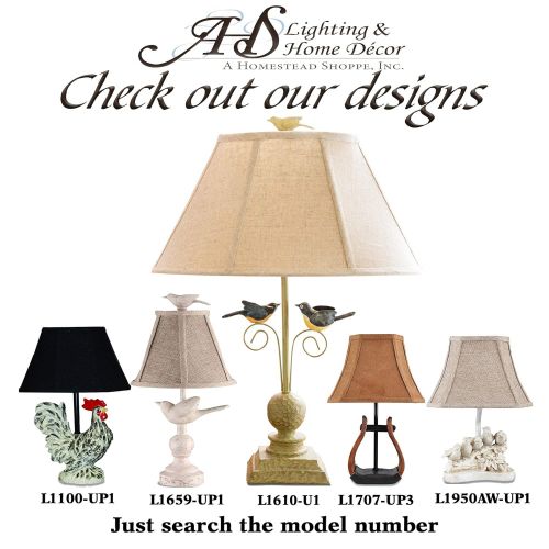  AHS Lighting L1950AW Bird Chorus Decorative Accent Lamp Natural Beige Polyresin Perfect, arm Tables, Bookshelf, Bed-Side, Fireplace Mantel, Cabin Cottage Style Homes