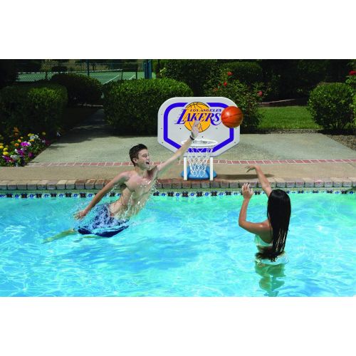  Poolmaster 72931 NBA Logo Pro Rebounder-Style Poolside Basketball Game