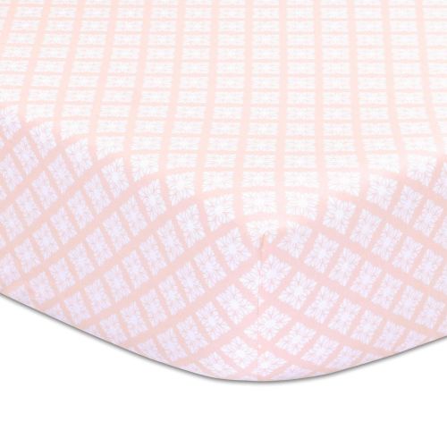  Rose Watercolor Floral Blush Pink 3-Piece Baby Girl Crib Bedding Set by The Peanut Shell