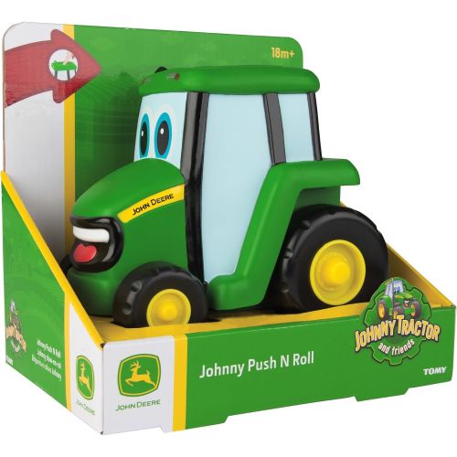  TOMY John Deere Push N Roll Johnny Tractor Toy