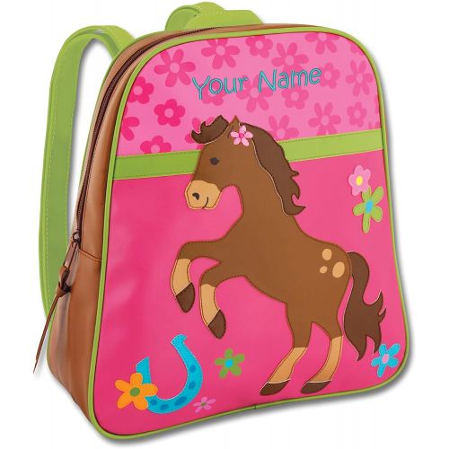  Personalized Stephen Joseph Girl Horse Go Go Backpack with Embroidered Name