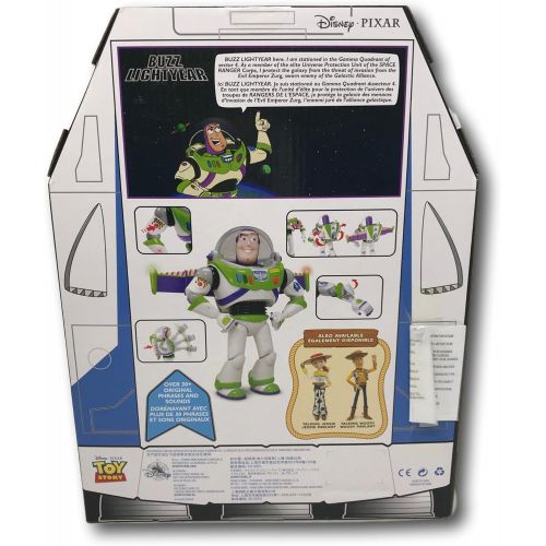 디즈니 Disney Store Authentic Toy Story 12-Inch Talking Buzz Lightyear and 16-Inch Talking Woody Figures